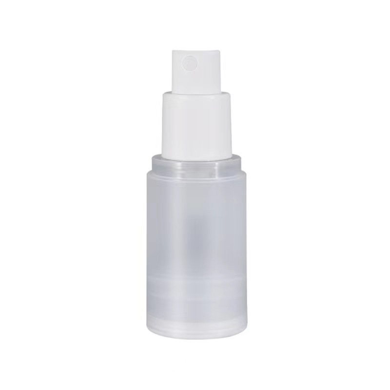 Flacon pompe à lotion sans air mat AS de 15 ml 