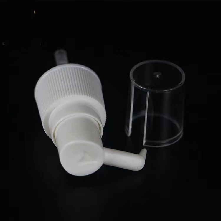 Pulvérisateur nasal en plastique blanc de 18 mm pour liquide médical